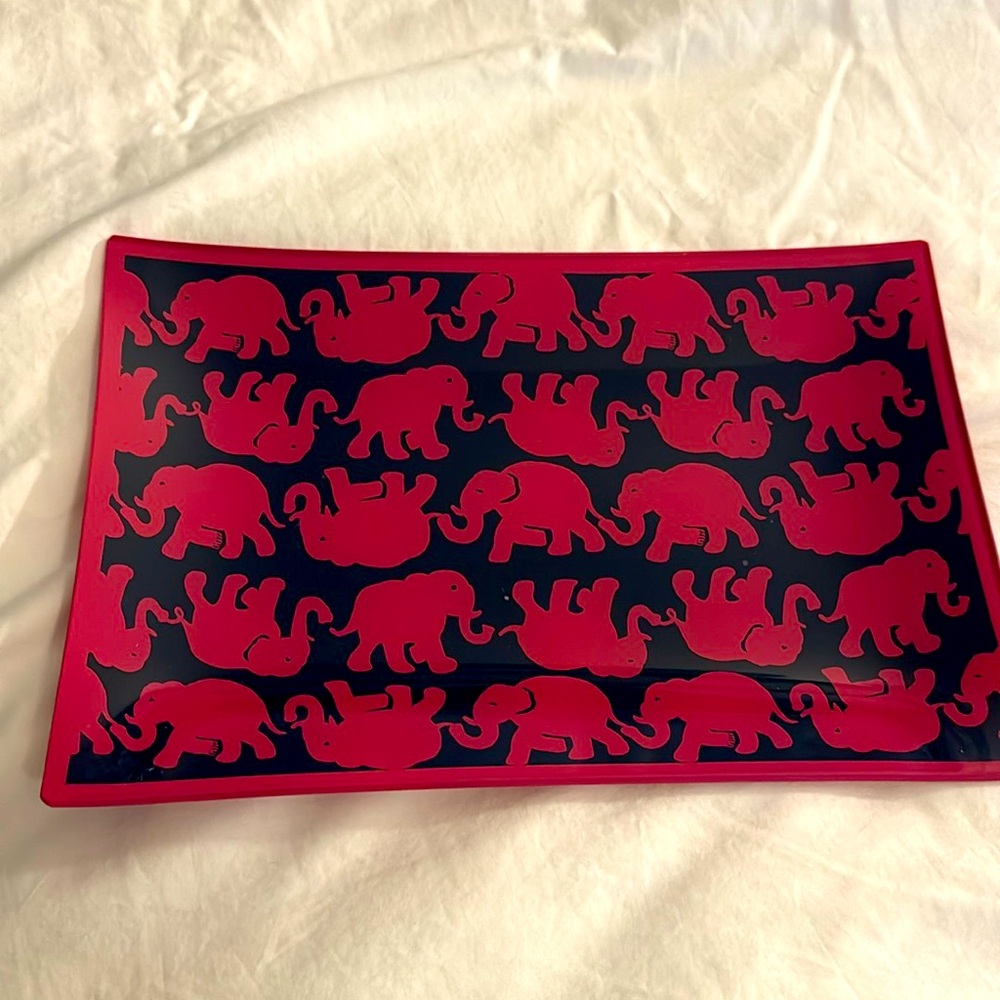 Lilly Pulitzer Glass Tray 12x8